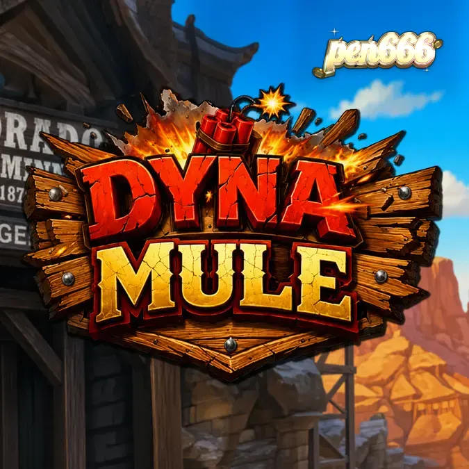 Tampilan antarmuka slot Dyna Mule dengan tema pertambangan